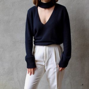 SOLD🔅A.L.C Navy Cashmere-Blend Sweater